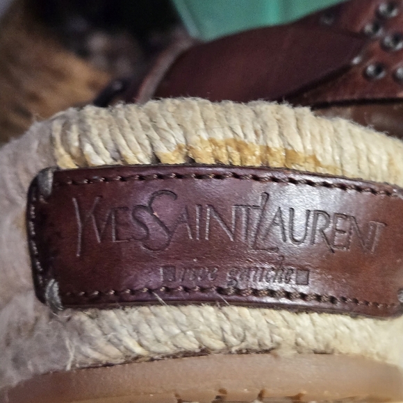Yves Saint Laurent Brown Leather Sandals main image 6